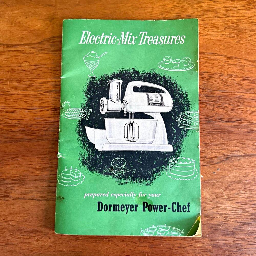 Vintage Electric-Mix Treasures Recipe Booklet for Dormeyer Power-Chef